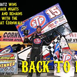 Donny Schatz Scores 11th Win of the Season at Cornwall Motor Speedway