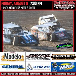 NEXT RACE: Friday, August 8 – IMCA Modifieds Meet &amp; Greet