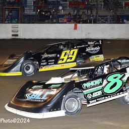 Davenport Speedway (Davenport, IA) – Lucas Oil Midwest Late Model Racing Association – Corn State Nationals – September 13th-14th, 2024. (Mike Ruefer Photo)