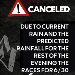 Wanger Speedway cancelled