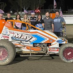 Chase Johnson Sweeps Night at Keller Auto Speedway to Earn Non-Wing Sprint Car Win