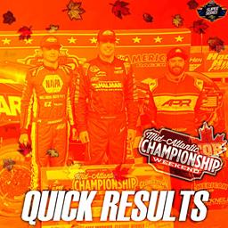 MID-ATLANTIC CHAMPIONSHIP NIGHT NO. 2 RESULTS SUMMARY – GEORGETOWN SPEEDWAY NOVEMBER 2, 2024