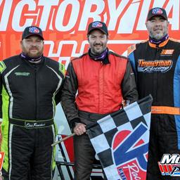 JOE EVANS, JOE MANCUSO, RUSS BULGER, JR AND JEANA DIETZ RACE TO “FALL SHOOTOUT” VICTORY AT WYOMING COUNTY INTERNATIONAL SPEEDWAY “THE BULLRING”