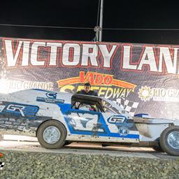 Jake Gallardo grabs checkered flag at Vado Speedway Park