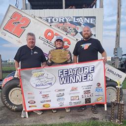 Riley Goodno Wins a Wild One with Sprint Invaders on the Benton County Bullring!