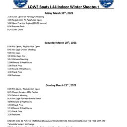 SATURDAY RACE LINEUPS &amp; GENERAL INFORMATION NOW POSTED!