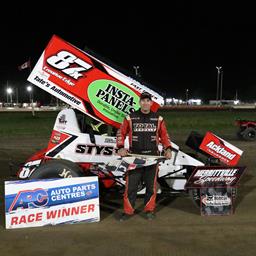 EVANS CLAIMS HIS FIRST AS SOUTHERN ONTARIO SPRINTS CLOSE OUT MERRITTVILLE SPEEDWAY STOCK CAR SEASON