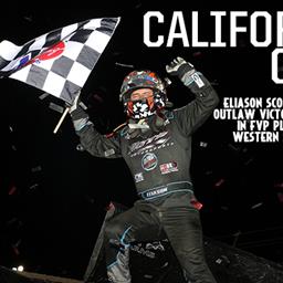 Cory Eliason Leads All 30 Laps to Score First Career Outlaw Victory at Stockton