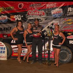 Pearson Makes Late Race Pass on Cook to Win “Budweiser 50” at Muskingum County