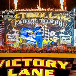 Kluever Torches the Field in AFS Badger Midget Series Visit to Eagle River Speedway