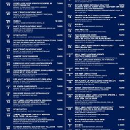 2025 Crystal Motor Speedway Schedule