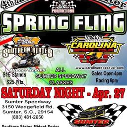 TriboDyn Lubricants Carolina Sprint Tour Starts Season Saturday at Sumter Speedway