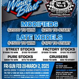 2025 Winter Blast @ Old No.1 Speedway!
