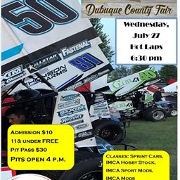 Dubuque County Fair Wednesday is Next for Sprint Invaders!