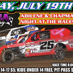 Abilene &amp; Chapman Night on Tap For Friday Night