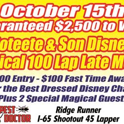 $2,500 to Win Late Model Race October 15th