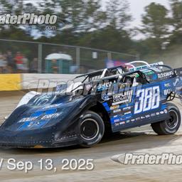 Senoia Raceway (Senoia, GA) – World of Outlaws Real American Late Model Series – Billy Clanton Classic – September 13th, 2025. (PraterPhoto)