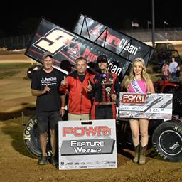 Emilio Hoover Excites in POWRi 305 Sprint Series Win at Lake Ozark Speedway