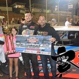 Winebarger Wins $5K Willamette Stock Car Show; James Takes Home 100 Lap Modified Victory