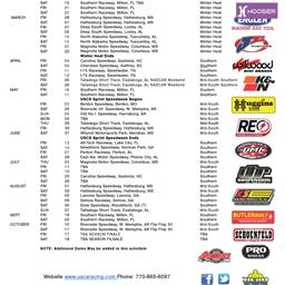 Preliminary 2025 USCS Sprint Car Schedule