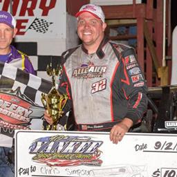 Chris Simpson becomes 100th different Deery winner at Yankee Dirt Track Classic
