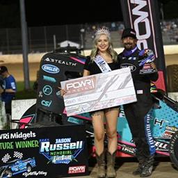 Thomas Meseraull Second Straight Win with POWRi National and West Midget Leagues at Lake Ozark Speedway