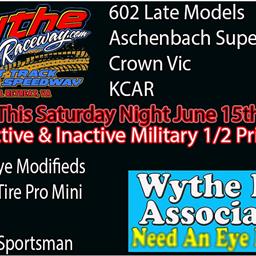 Wythe Eye Associates presents 1/2 Off Active &amp; Inactive Military Adult Grandstand tickets