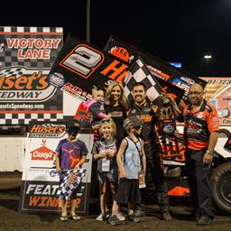 Gravel, Yeigh and Goos Jr. Earn Wins at Huset’s Speedway on I-29 RV SuperCenter Night