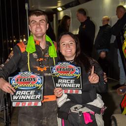 Some couples go to the movies... Addison Davis and Justin Burr go to Victory Lane! ????