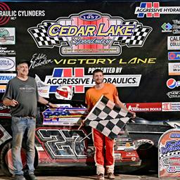 Calvin Iverson picks up win at Cedar Lake Speedway