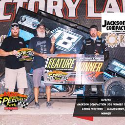 Lorne Wofford Wheels to Win in Jackson Compaction POWRi Vado 305 Sprints