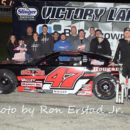 Casey Johnson scores first Super Late Model Feature win in WABAM 75