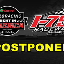 CFNiA at I-75 Raceway Postponed