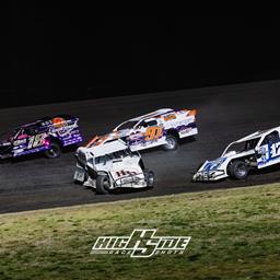 Fito and Peyton race at Vado Speedway Park