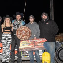 Kyle Strickler won the Rio Grande Waste Services Wild West Shootout Modified finale and point title.