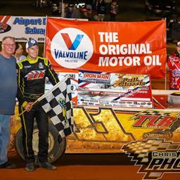 Hawkins Finds Fall Classic Victory Lane with Valvoline Iron-Man Late Model Series at Ponderosa Speedway