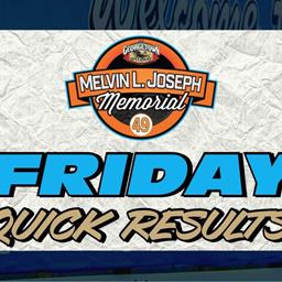 MELVIN L. JOSEPH MEMORIAL RESULTS SUMMARY â€“ GEORGETOWN SPEEDWAY FRIDAY, MARCH 12