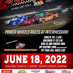 06/18/2022 Race Day Schedule/Information