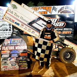 Justin Barger captures 1st USCS Outlaw Thunder win of 2020 at East Lincoln