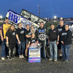 Huish Hustles to 17th Career URSS Win at Rush County Speedway