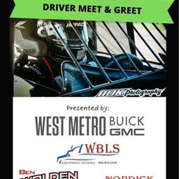Come hangout with your favorite drivers at our DRIVER MEET &amp; GREET, this FRIDAY