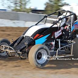 Taylor Earns First Career Non-Wing Sprint Car Win During Debut