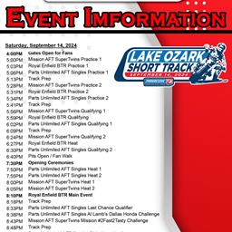 18th Annual Lake of the Ozarks Bikefest Info for 2024 Progressive AFT Season Finale