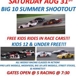 Big 10 Late Model Summer Shootout and Throwback Night at I-44 Speedway