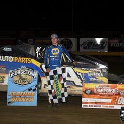 “Kid Rocket” Alex Yankowski soars to Small Block win at Mid-Atlantic Championship at Georgetown Speedway!