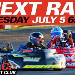 Next Race: Tuesday, July 5