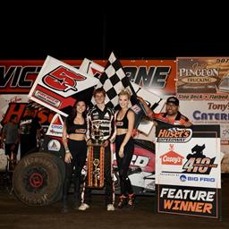 Timms Earns $10,000 Bonus With Win at Huset’s Speedway; Bosma and Olivier Also Triumphant During The Border Battle presented by Dakota Supply Group