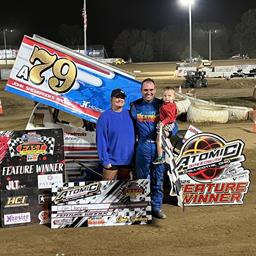 Cole Duncan Claims Checkers at Atomic Speedway with POWRi Fast Season Finale