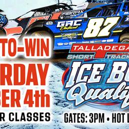 Talladega Short Track | October 4th- Ice Bowl Qualifier &amp; CRUSA 604 Tour Race!