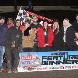 Hinton, Flud and Nunley Victorious During NOW600 Nationals Finale at Creek County Speedway